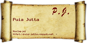 Puia Jutta névjegykártya